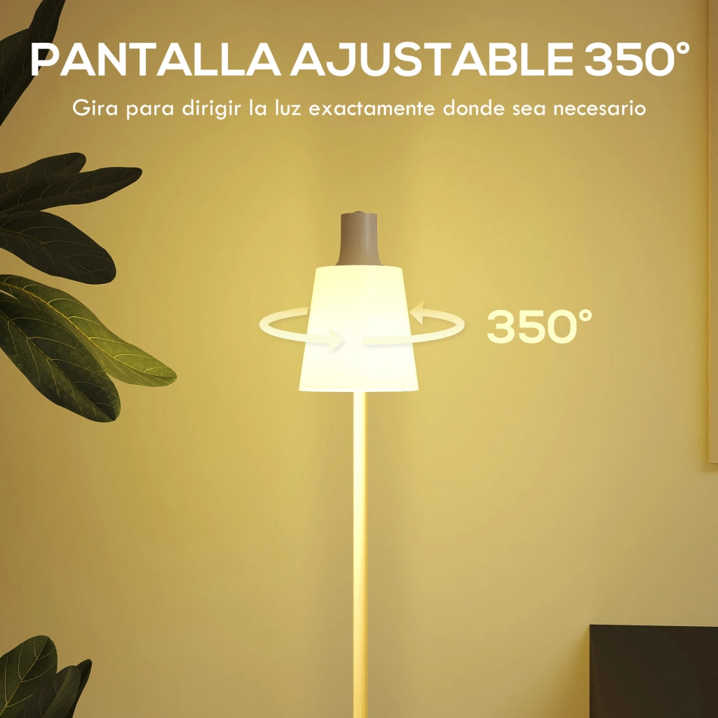 Lampada da Terra LED Dimmerabile ¨C Xylo ¨C 3 Temperature Colore 3000K-6500K Bianco E27