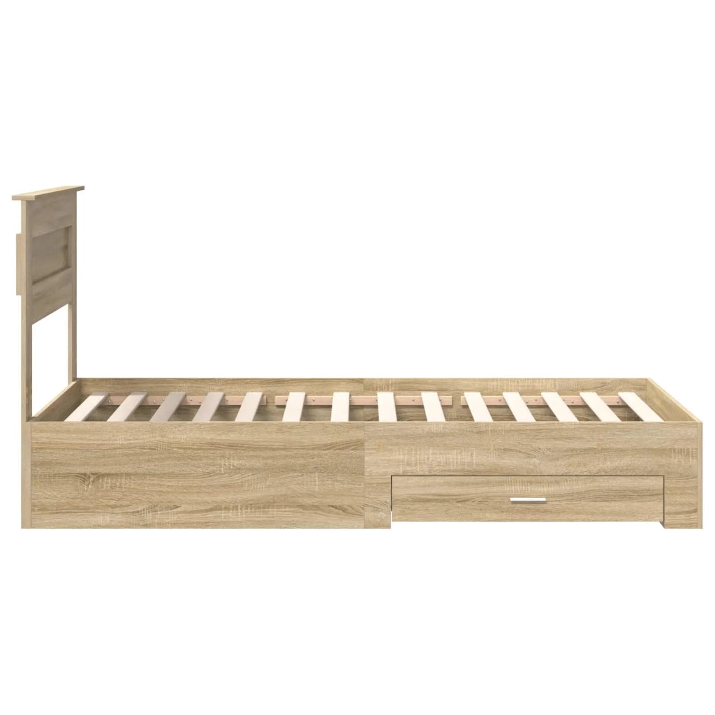 Struttura del letto con cassetto con testiera-Letto con Cassetti e Testiera Legno multistrato 101706