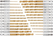 Set di fori a 26 velocità - Titanio rivestito - HSS - 1,5-6,5mm - Maniglia a 6 facce - Cambio rapido - Resistente alla corrosione - Adatto per metalli - Trapano