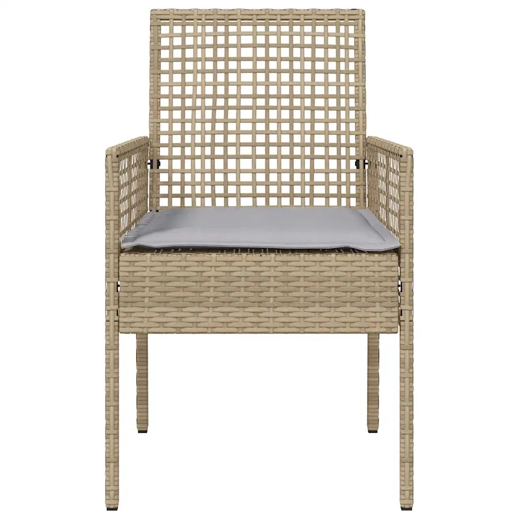 Sedia da Giardino 2 pcs Beige 55 x 53 x 85 cm polyrattan 42003448