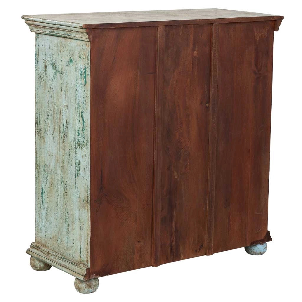Credenza in legno blu 97x43x100