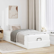 Struttura letto con materasso Altro 2 pcs-Giroletto Bianco PVC