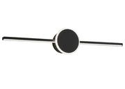 Lampada Da Muro Da Bagno Led Sopra Specchio 60cm APP849-1W Round Black
