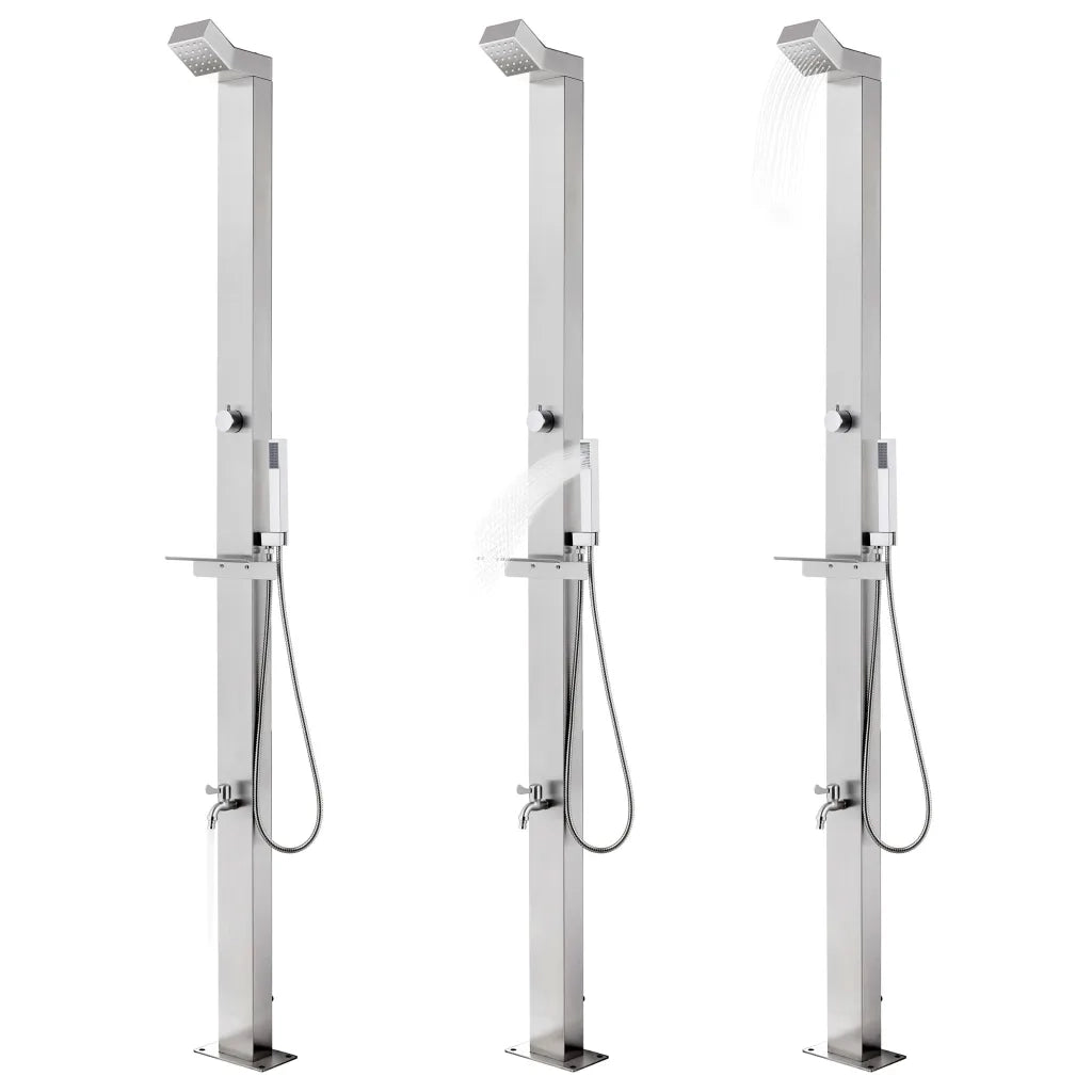 Doccia da Giardino 220 cm in Acciaio Inossidabile cod mxl 52491