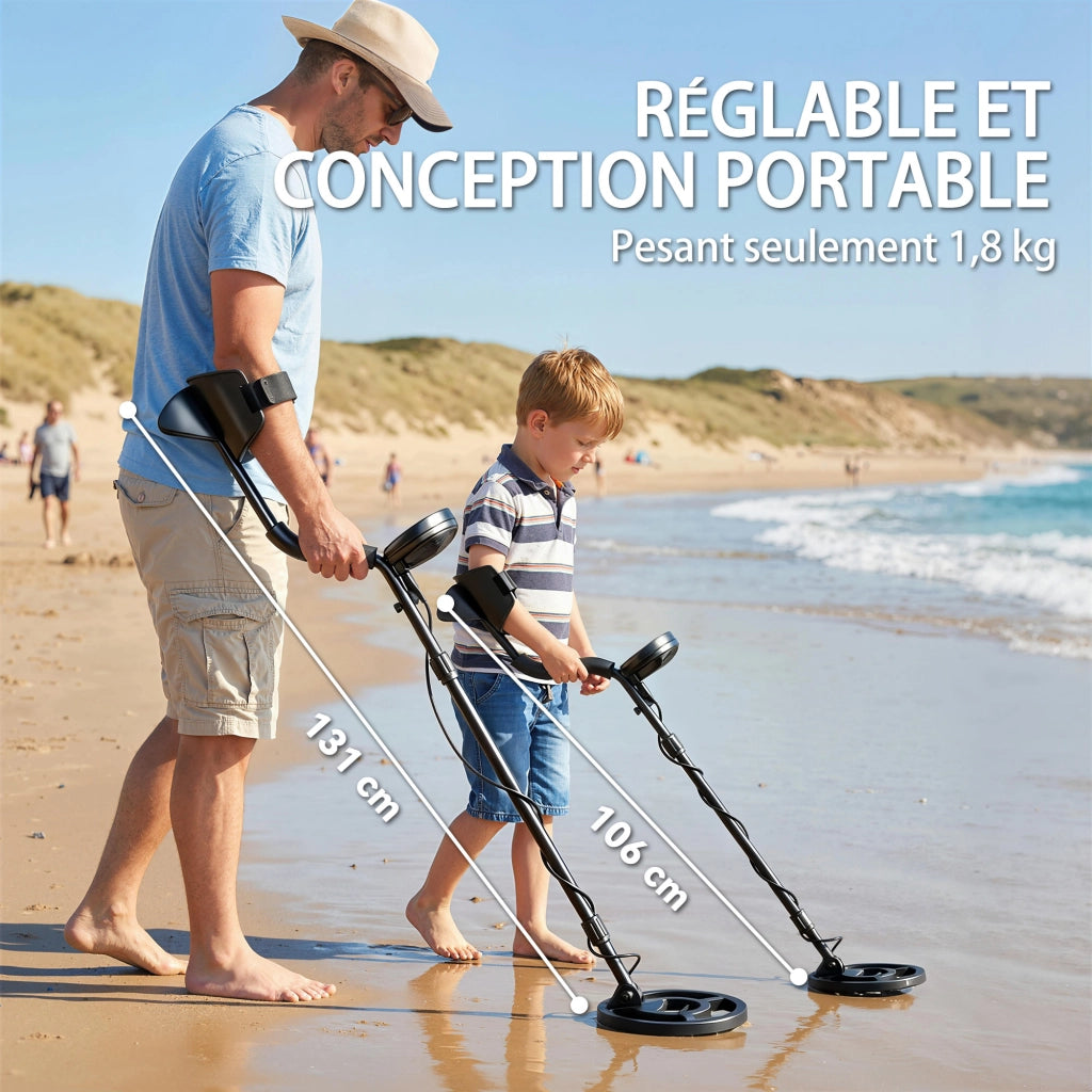 Rilevatore Metalli ¨C Minimal ¨C Impermeabile IP68 con Bobina e LCD