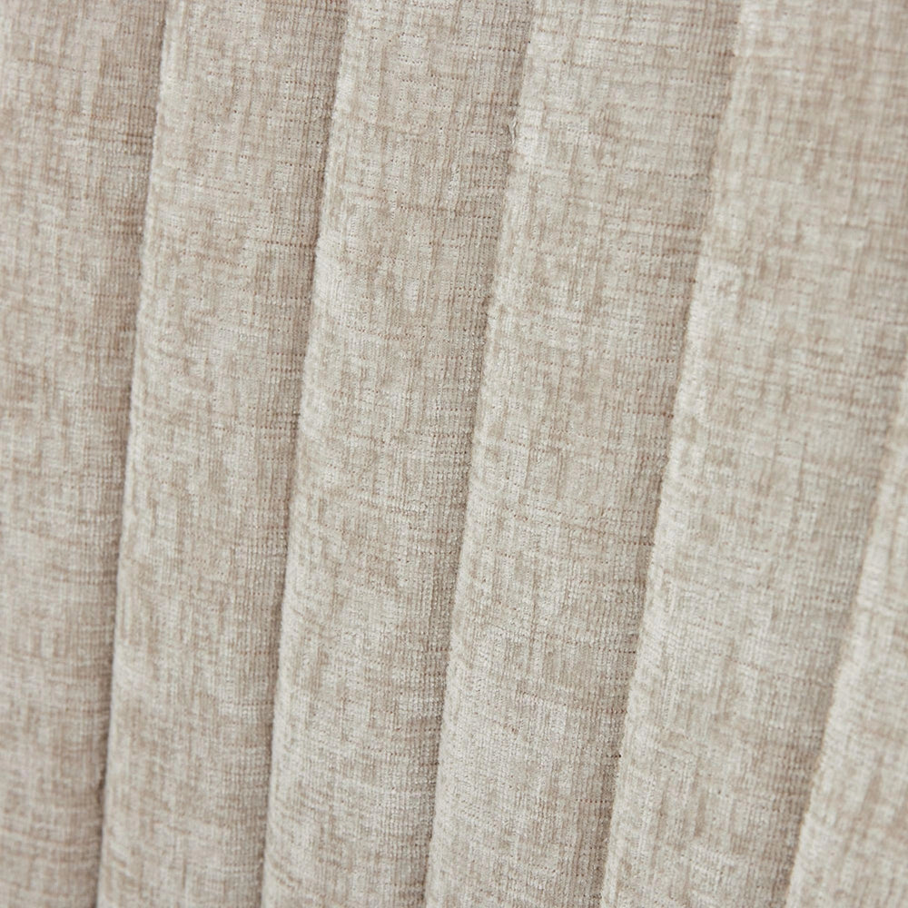 Set 2 sedie Channel - Xylo - tessuto chenille beige gambe dorate