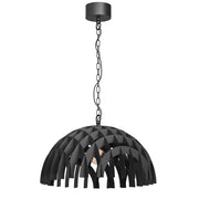 Sospensione Space cupola nera opaca Ø50 E27 15W Luminex