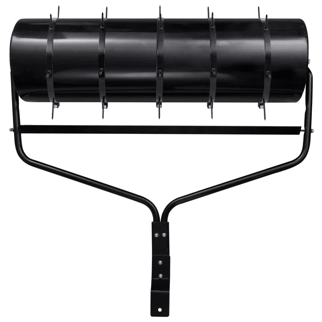 Rullo da Giardino trainabile con Aeratore a Morsetti Nero 63 L in Ferro 3308005