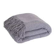 Coperta a quadri grigio chiaro 130x170cm DENARLA