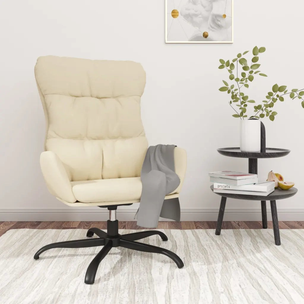 Sedia Relax Crema in Tessuto 341178