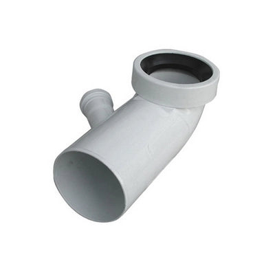 CURVA BIANCA WC ATTACCO BICCHIERE  DX  VALSIR- Diam. 110 / 40- VALSI- pezzi 1