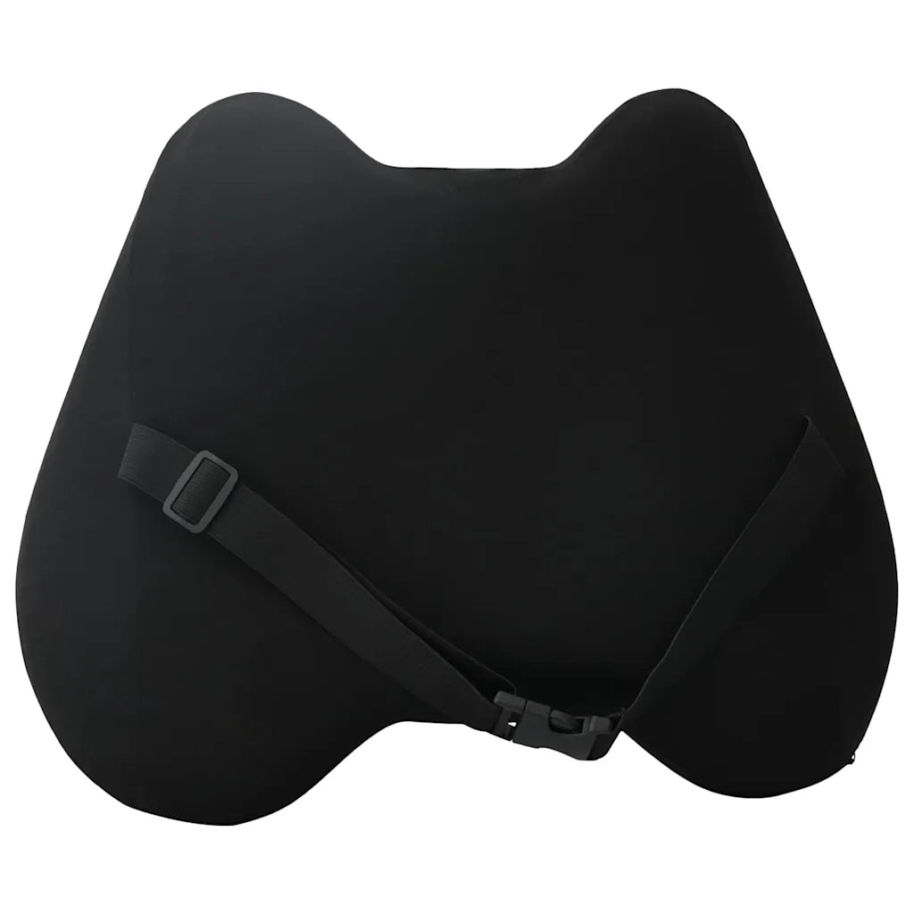 Cuscino lombare Nero Schiuma Memory 40 x 32 x 13 cm 42012710