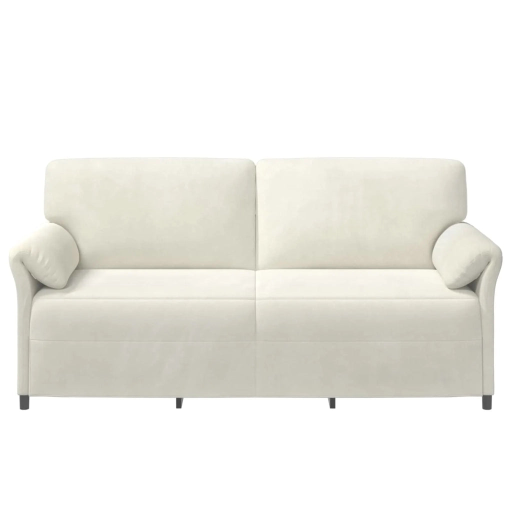 Divano 3-Persone Crema 198 x 83 x 95 cm Velluto 42033975