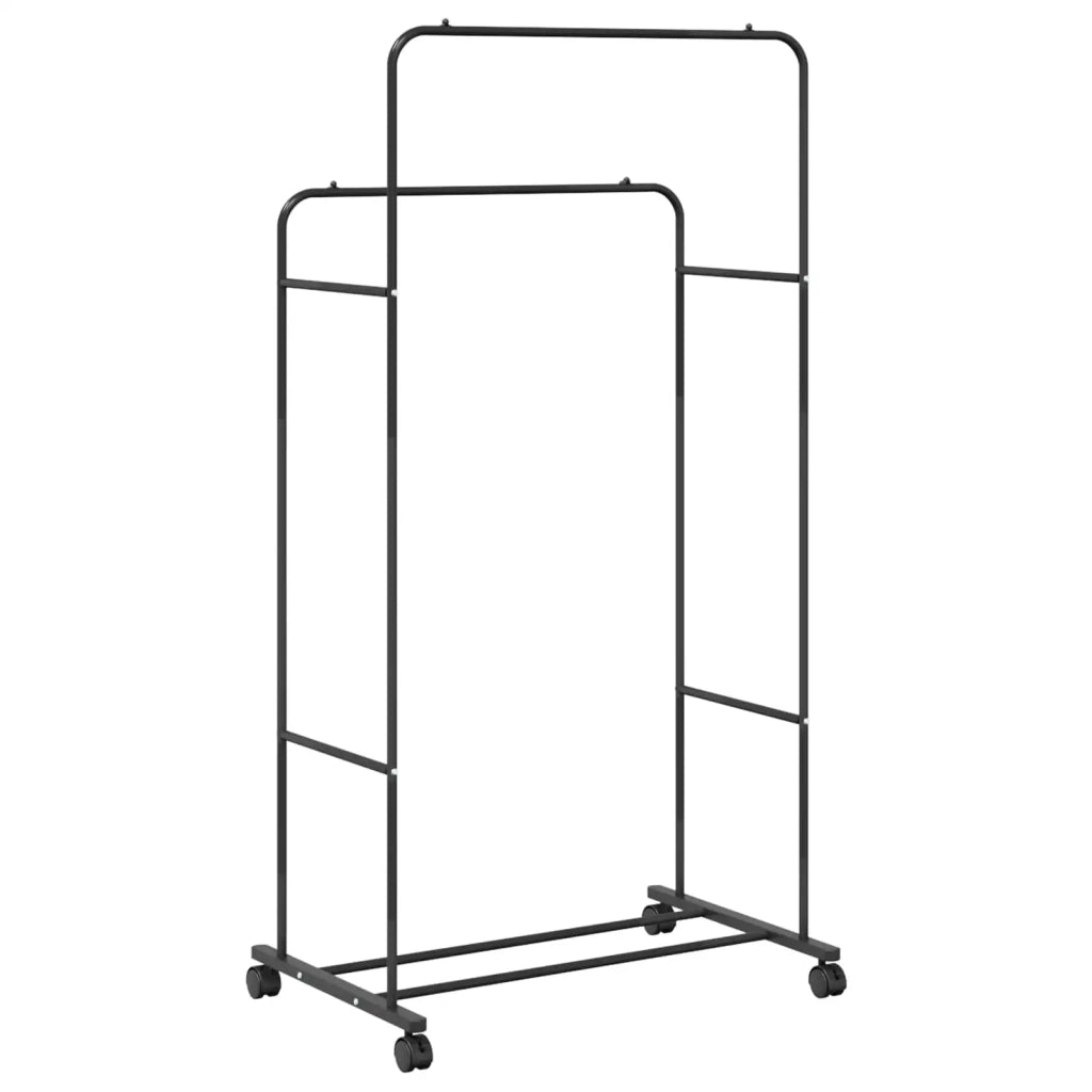 Stendibiancheria Tinta unita Nero 80 x 53 x 156 cm 42021354