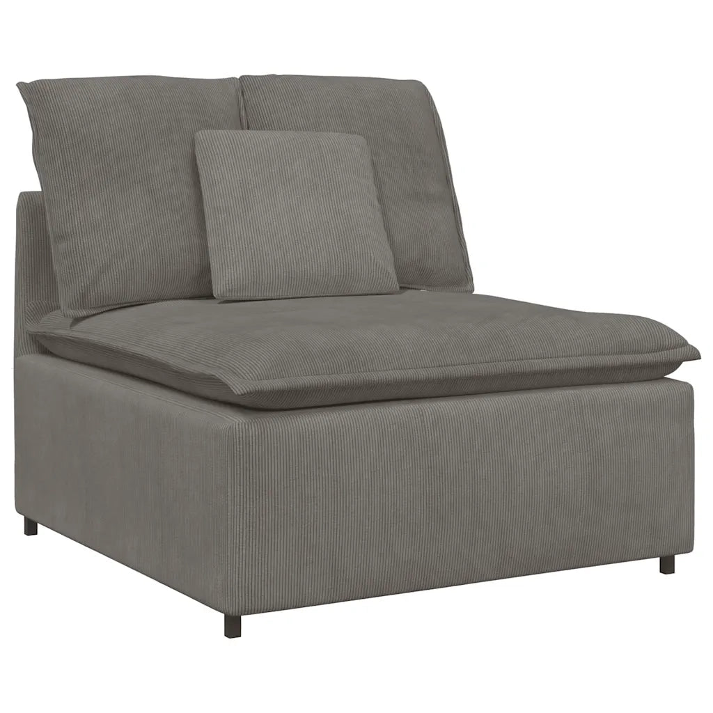 Divano Modulare con Cuscini Grigio Chiaro 3321107