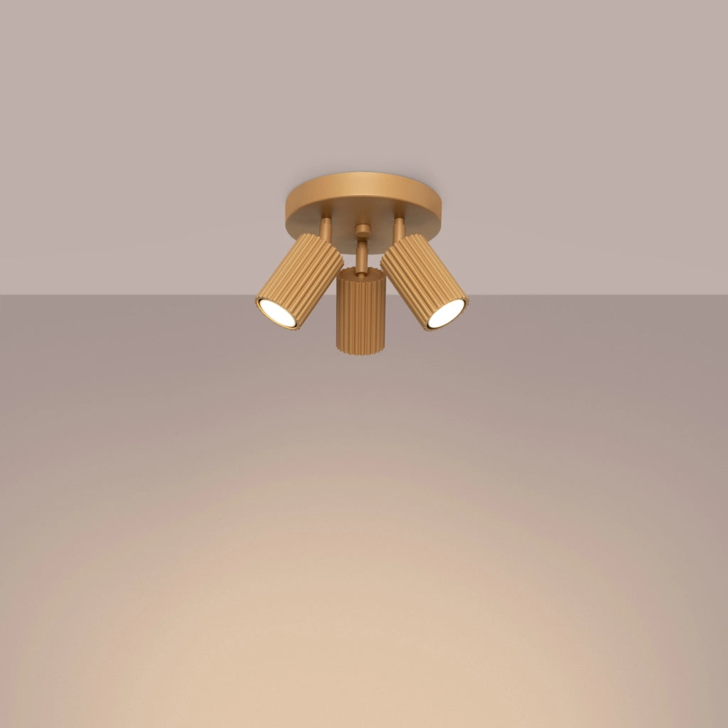 Lampada da soffitto KARBON 3P oro