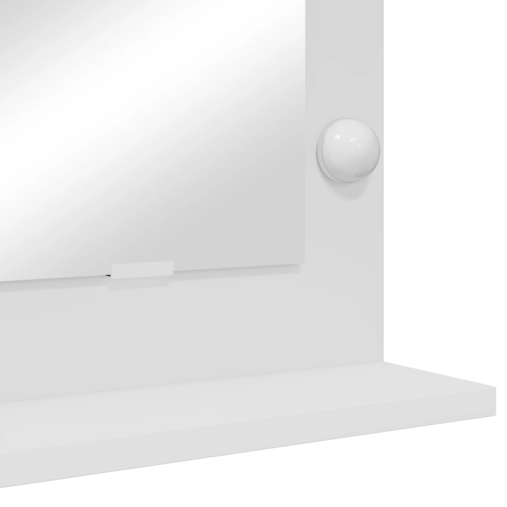Specchio da Toeletta con luci LED Bianco 100x55x18 cm