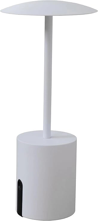 Lampada Led Rocket da tavolo Ricaricabile E Dimmerabile Bianca