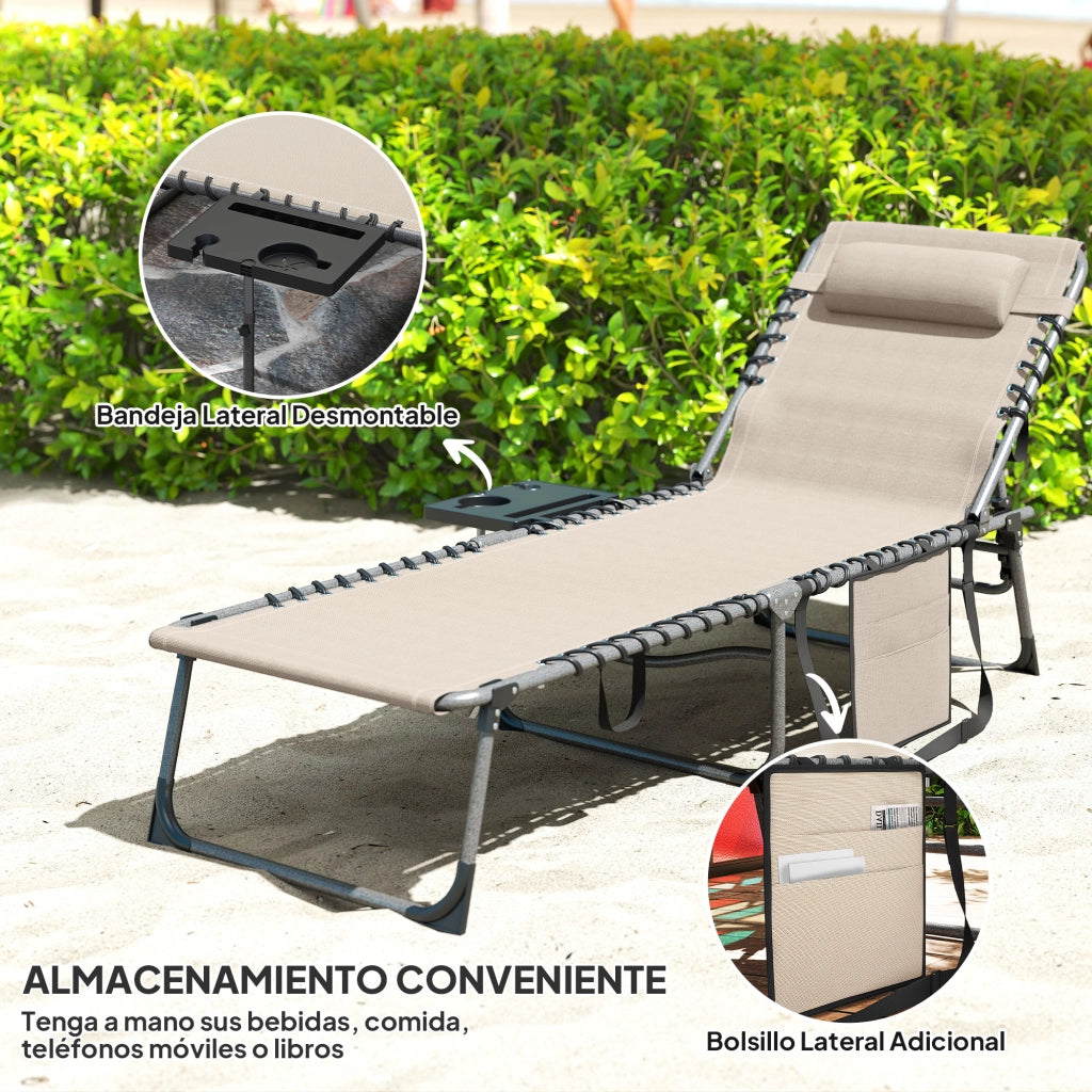 Divano letto ¨C Minimal ¨C crema, tessuto, struttura metallo, 190x60x31 cm