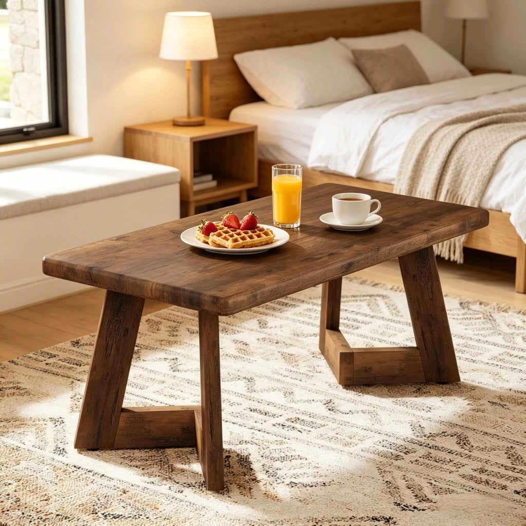 TAVOLO Da salotto rettangolare 120x60x51 cm legno Rustic Brown