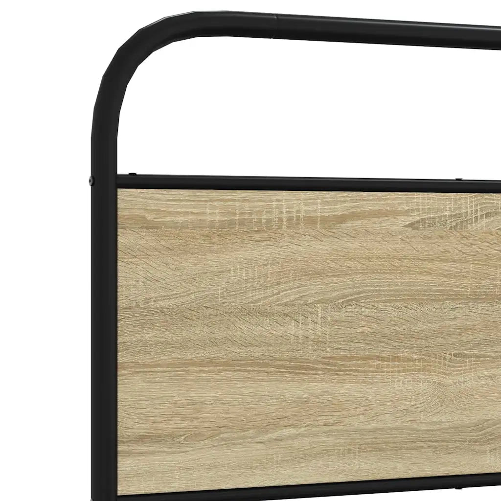 Letto singolo | Letto per adulti | Giroletto senza Materasso Rovere Sonoma 80x200 cm in Truciolato