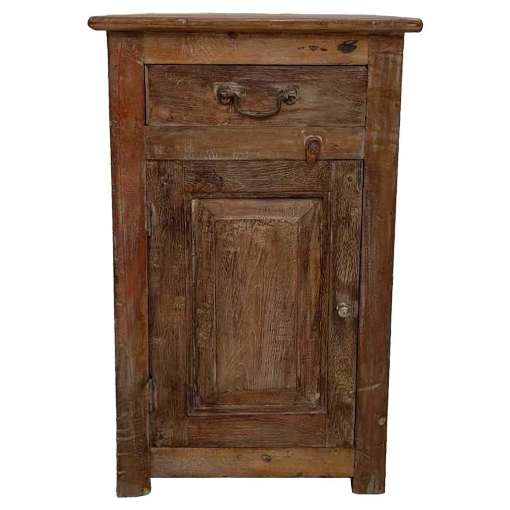 Comodino in legno fatto a mano44x35x76h cm