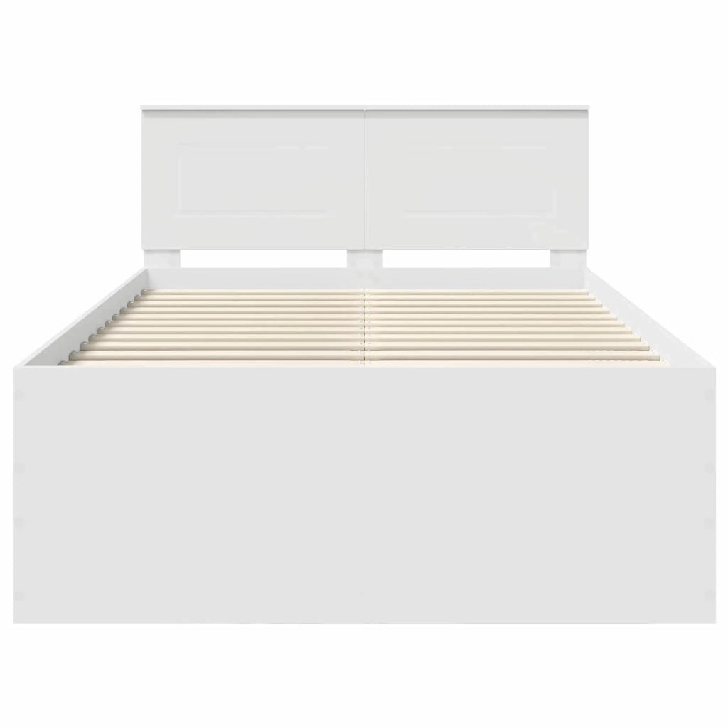 Struttura del letto Bianco 135 x 190 cm Legno multistrato 3408585