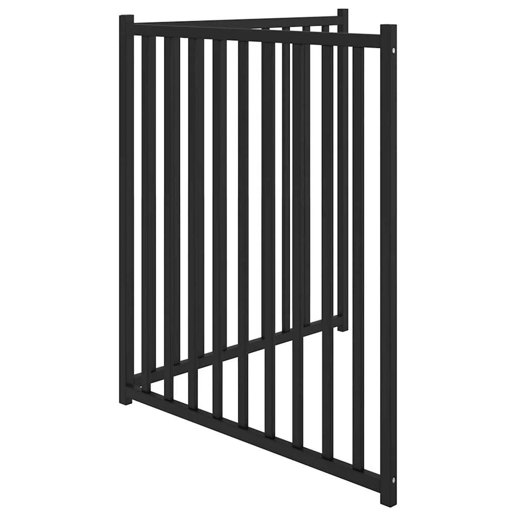 Cancelletto di sicurezza pieghevole per cani 2 pannelli 160 cm legno massello di abete nero 02_0023053