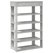 Scarpiera | Mobile per scarpe Grigio Cemento 60x30x98 cm in Legno Multistrato