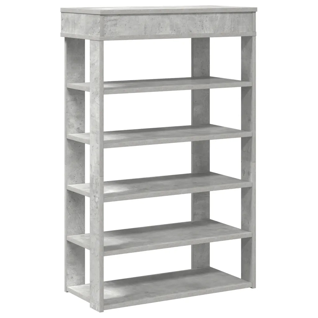 Scarpiera | Mobile per scarpe Grigio Cemento 60x30x98 cm in Legno Multistrato