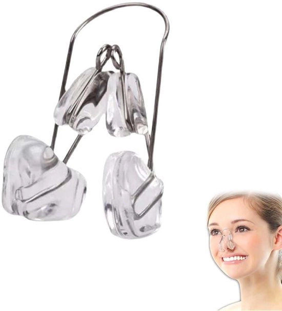 Correttore Nasale in Silicone - Correttore Nasale per Nuotatori - Correttore Nasale Antisnurk - Clip Nasali - Resistente allo Shock - Progettazione Duratura - Correttore Nasale per la Correzione del Naso