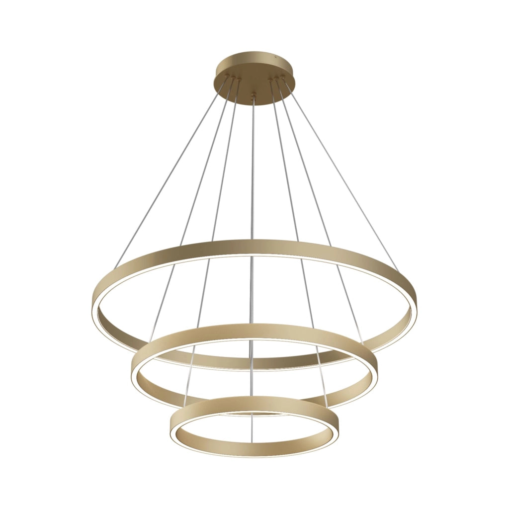 Lampada a sospensione Maytoni Rim oro LED 80cm 4000K
