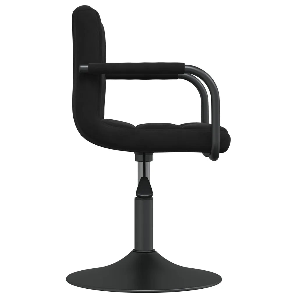Sedia da Pranzo Nera in Velluto 3087938