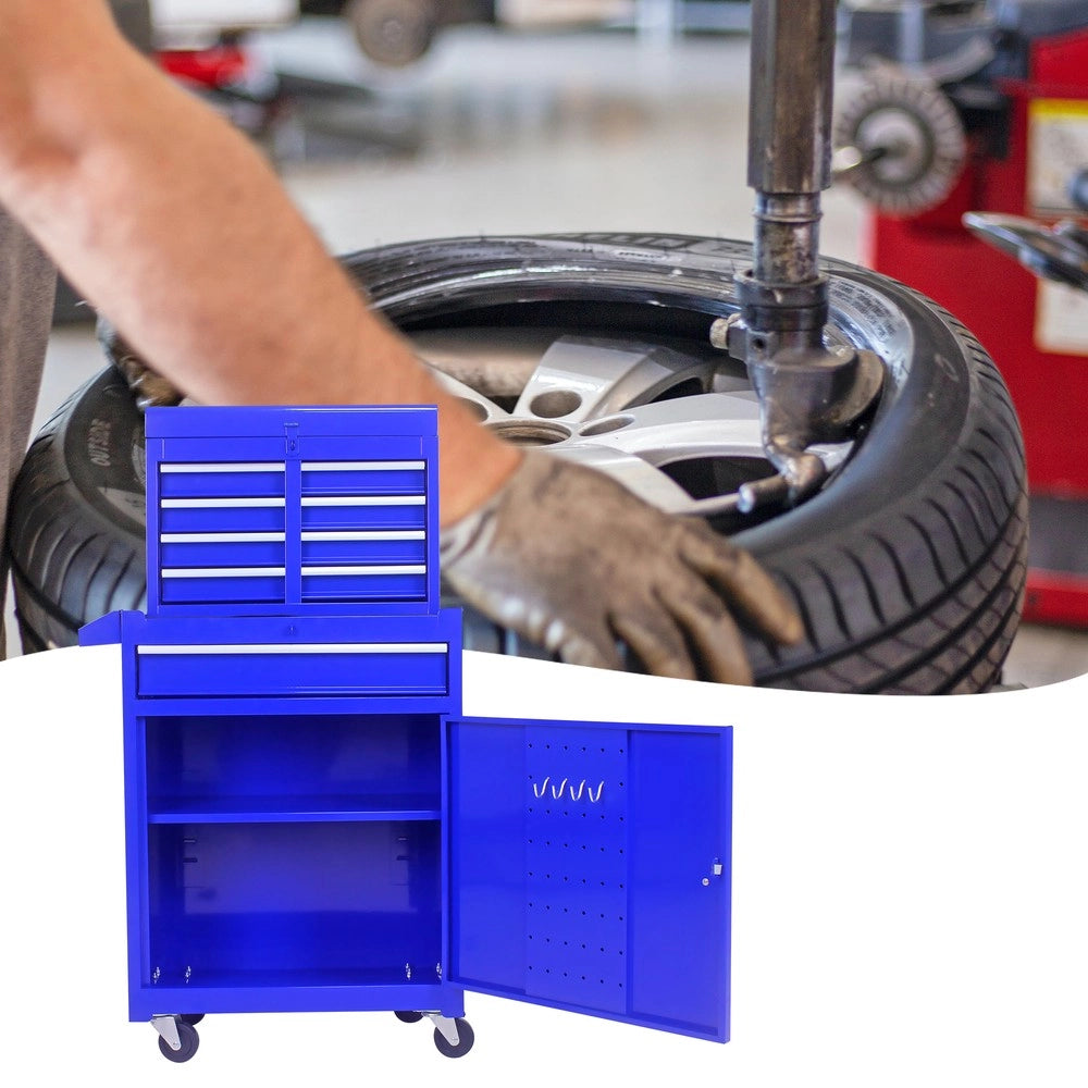 Cassettiera Mobile con Ruote e Ripiani Regolabili ¨C MINIMAL ¨C Blu, 5 Cassetti