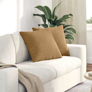 Cuscini da Divano 2 pcs Marrone 50 x 50 cm Tessuto in Cords 42013979