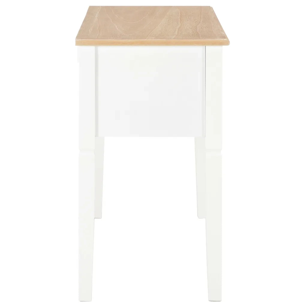 Scrivania Bianca 109,5x45x77,5 cm in Legno 280069