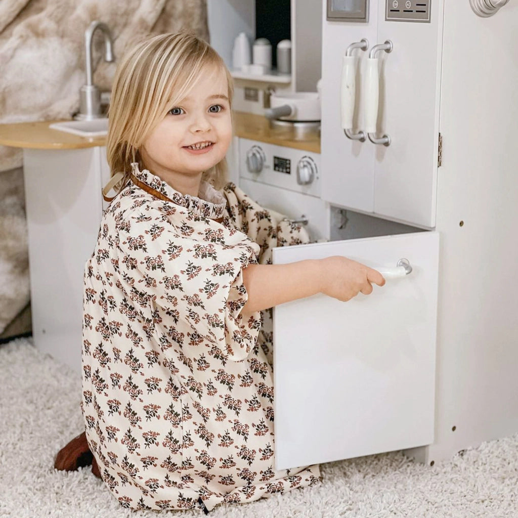 Cucina Giocattolo per Bambini ¨C Minimal ¨C Legno, Bianco, 82x65x87 cm