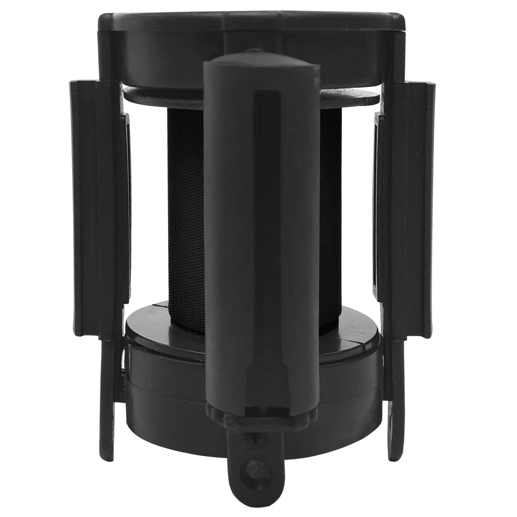 Barriera a Nastro Retrattile 200 cm Nero cod mxl 72543