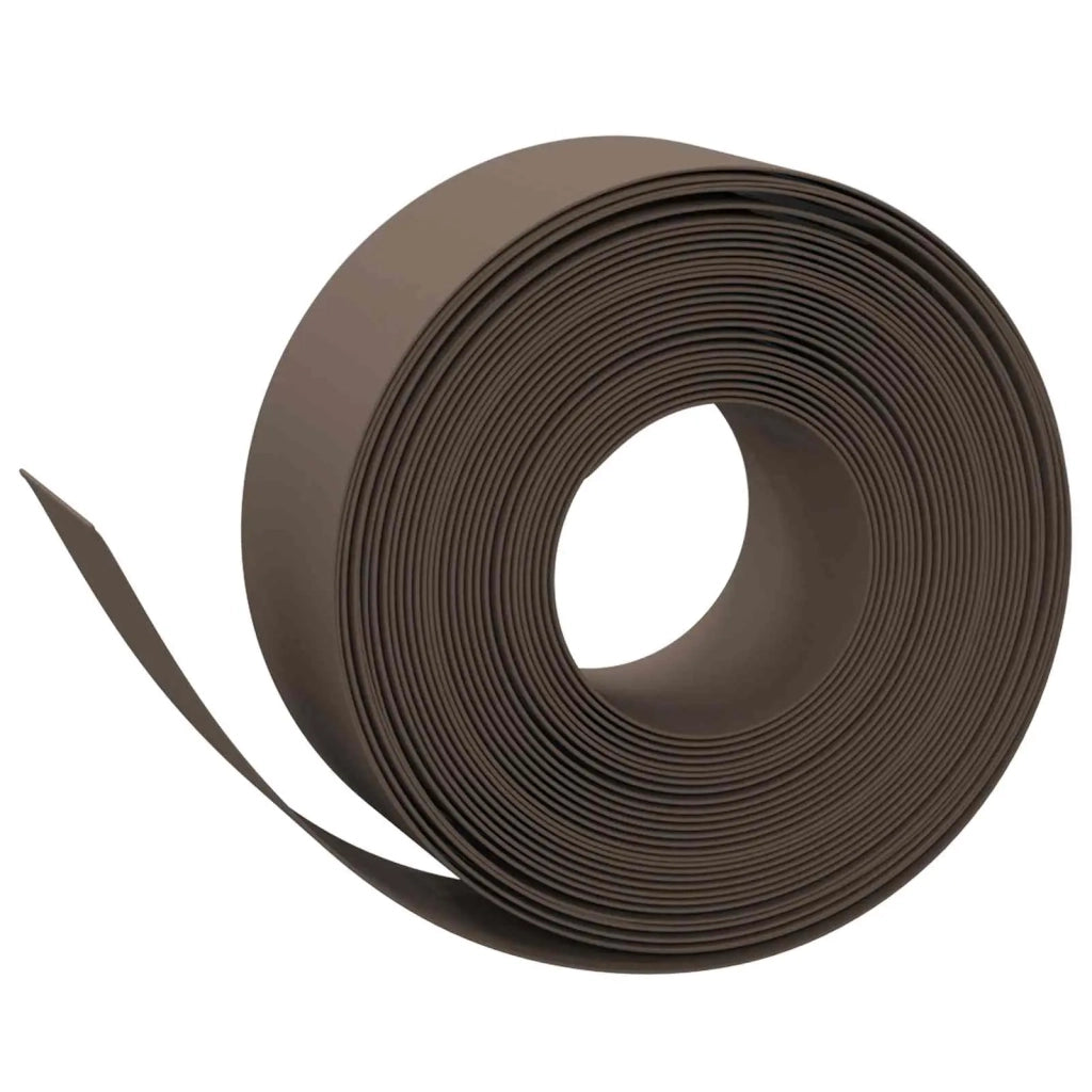 Bordatura per giardino 25 m 20 cm PE Marrone 42036853