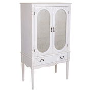 Armadio in legno bianco 80x42x140h
