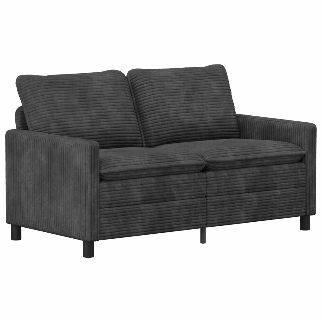 Set di divani 2 pcs Grigio Scuro Poliestere 3417095
