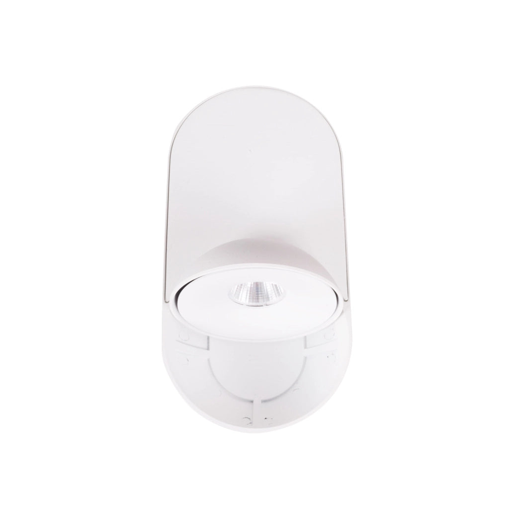 Faretto soffitto LED 10W orientabile ovale bianco VECTOR