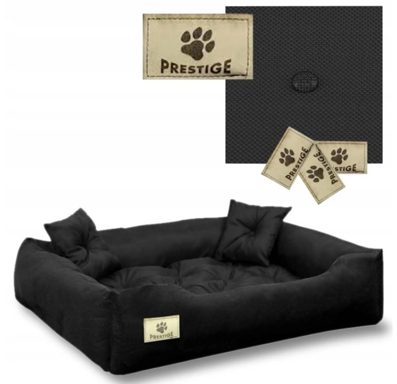 AIO FACTORY 130x105 cm PRESTIGE Letto per cani impermeabile nero