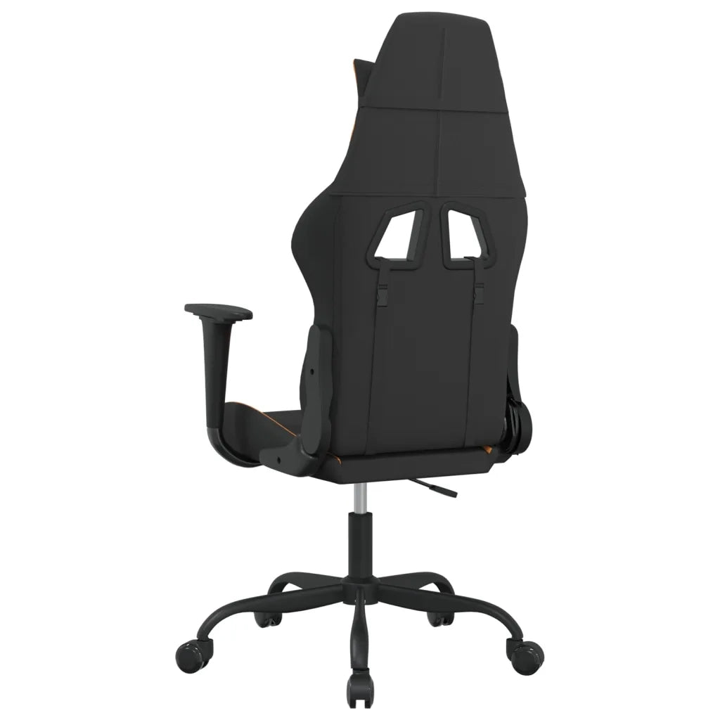 Sedia da Gaming Nero e Arancione in Tessuto 3143716