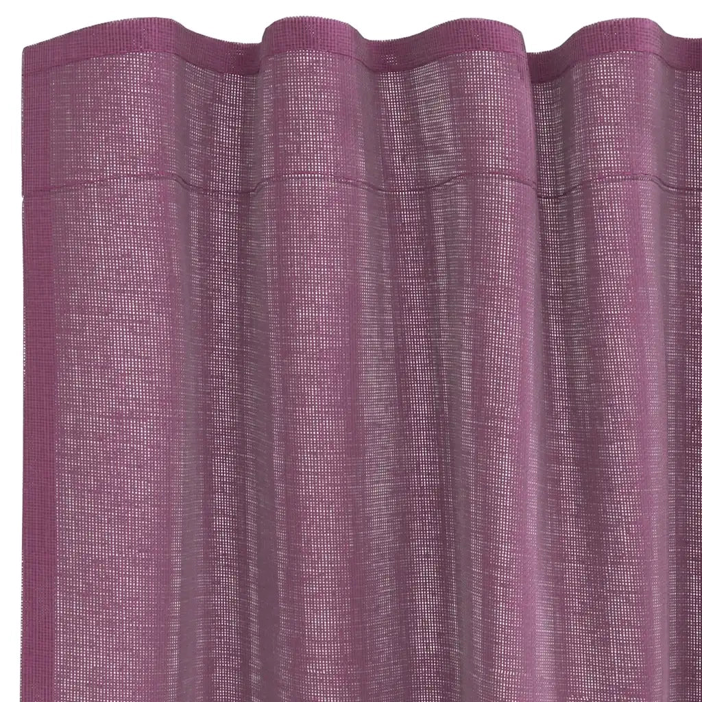 Tende in Voile con Tasche per Aste 2 pz Viola 4102205