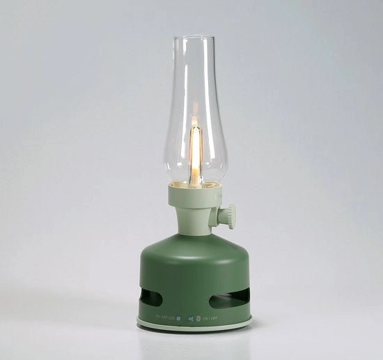 Lampada Esterna con Paralume LED e Altoparlante Bluetooth per Giardino - Verde