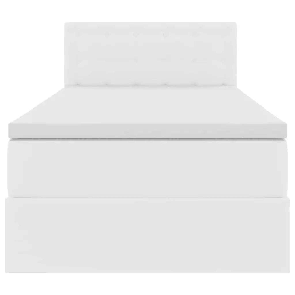 Letto con contenitore e materasso Bianco Puro 90 x 190 cm 3370374