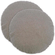 Federa 2 pcs HEERLEN Grigio Chiaro Ø 40 cm Bouclé 922293