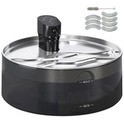 Fontana per Gatti 7L ¨C Xylo ¨C Acciaio Inox con Filtro al Carbone Attivo 30,6x30,6x17,2 cm