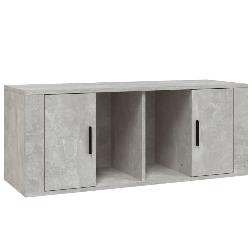 Mobile TV multimediale mensola TV credenza TV sala da pranzo soggiorno camera da letto 100 x 35 x 40 cm legno ingegnerizzato grigio 02_0025492